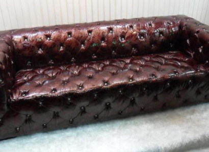 Sofa Chesterfield 3 Sitzer Luxus Couch Braun Sofas Ledersofa 250cm